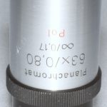 Planachromat  63x/0,80 -- oo/0,17  POL